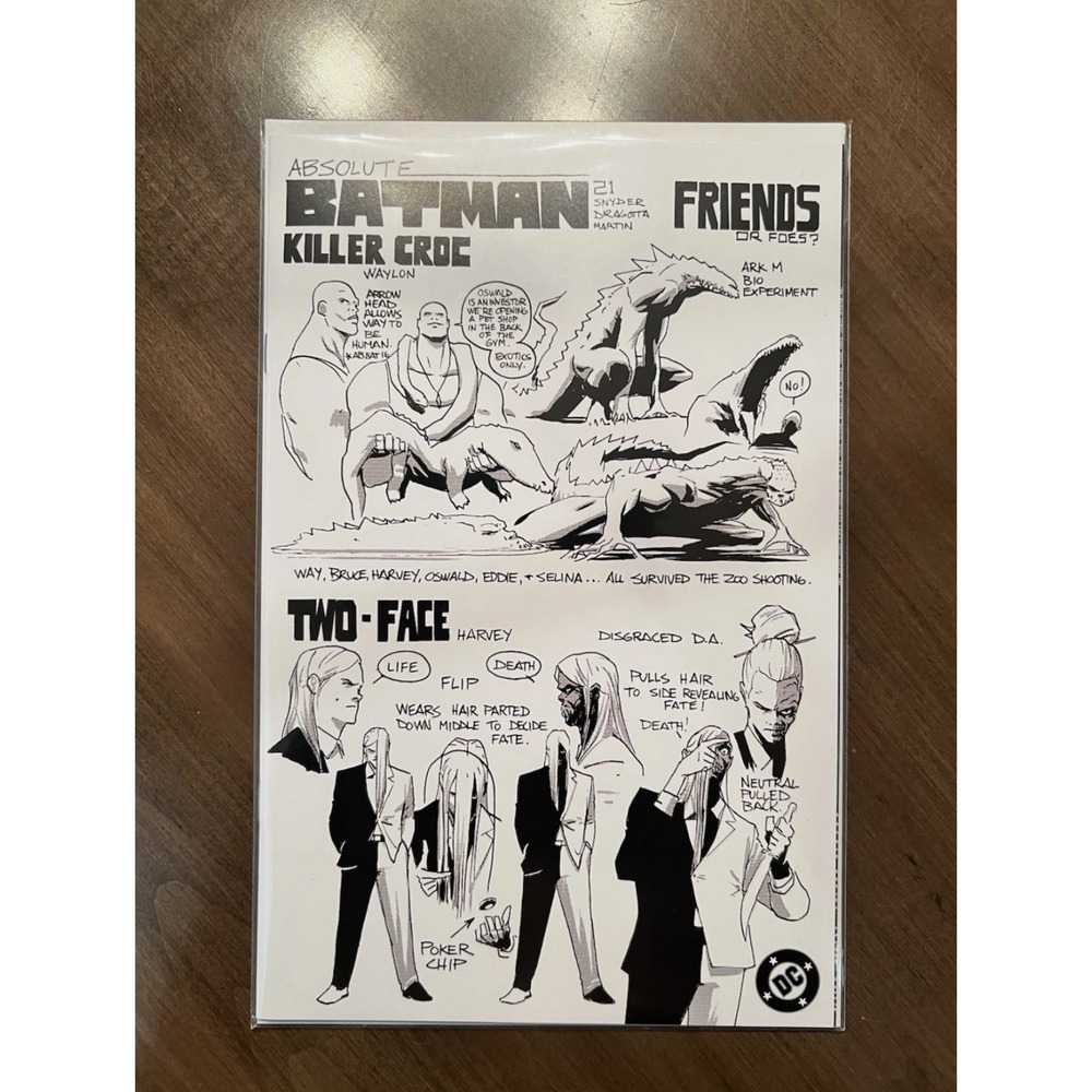 Absolute Batman #21 Felix Comic Art Nick Dragotta Design Exclusive IN HAND